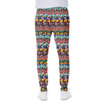 Afro African Ethnic Pattern Print Scuba Joggers