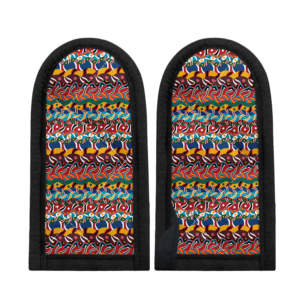 Afro African Ethnic Pattern Print Skillet Handle Cover