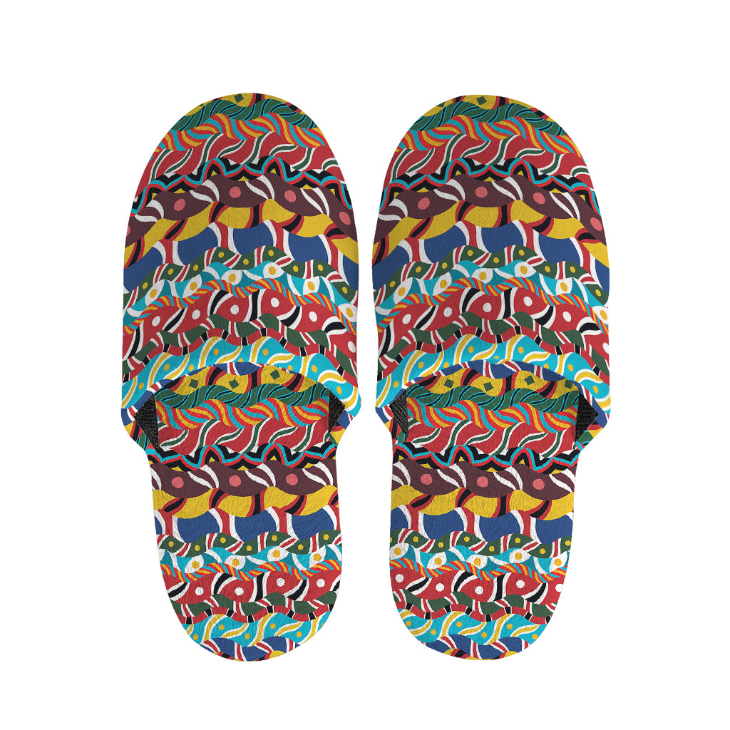 Afro African Ethnic Pattern Print Slippers