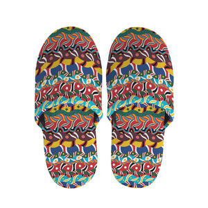 Afro African Ethnic Pattern Print Slippers