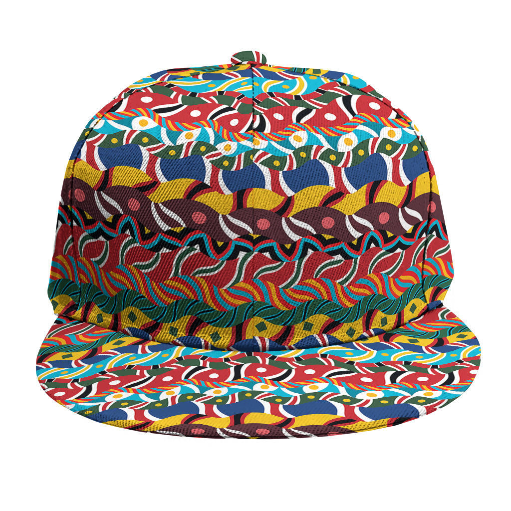 Afro African Ethnic Pattern Print Snapback Cap