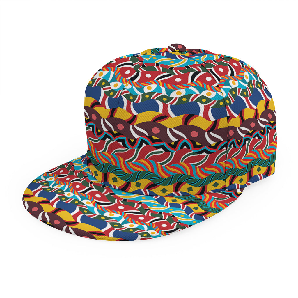 Afro African Ethnic Pattern Print Snapback Cap