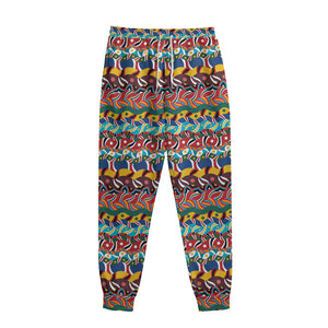 Afro African Ethnic Pattern Print Sweatpants