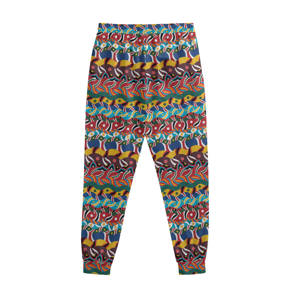 Afro African Ethnic Pattern Print Sweatpants