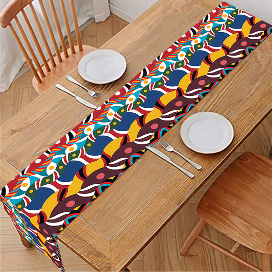Afro African Ethnic Pattern Print Table Runner