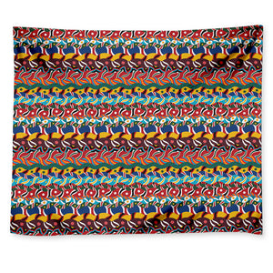 Afro African Ethnic Pattern Print Tapestry