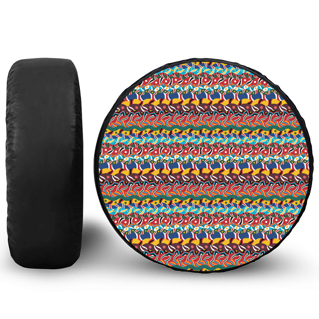 Afro African Ethnic Pattern Print Tire Cover