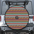 Afro African Ethnic Pattern Print Tire Cover With Camera Hole