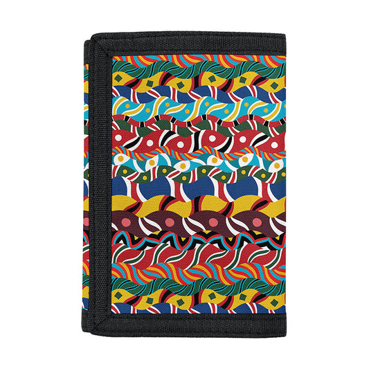 Afro African Ethnic Pattern Print Trifold Wallet