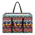 Afro African Ethnic Pattern Print Utility Tote Bag