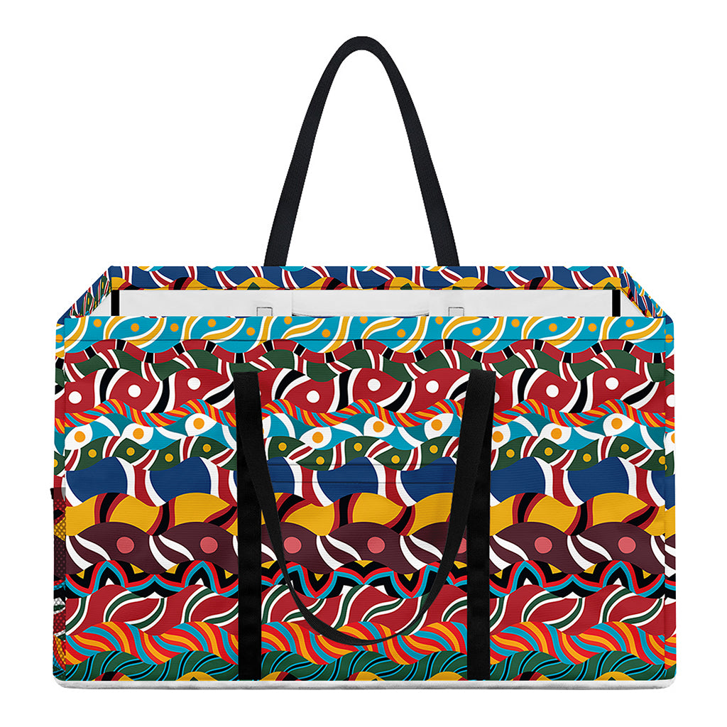 Afro African Ethnic Pattern Print Utility Tote Bag