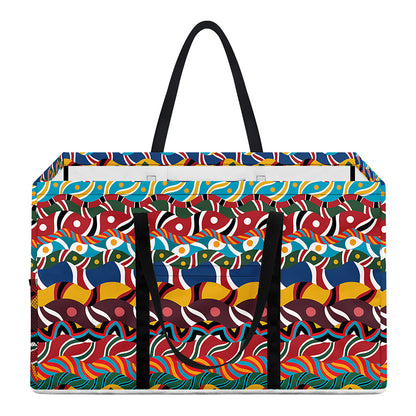 Afro African Ethnic Pattern Print Utility Tote Bag