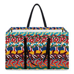 Afro African Ethnic Pattern Print Utility Tote Bag
