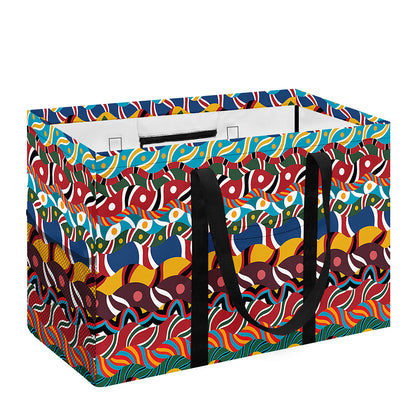 Afro African Ethnic Pattern Print Utility Tote Bag