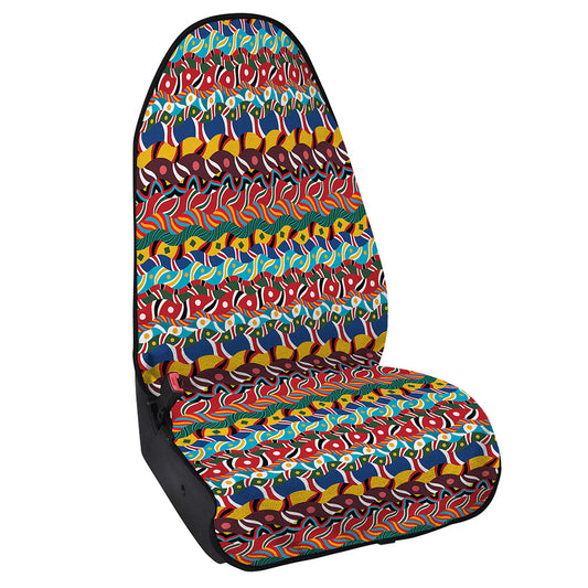 Afro African Ethnic Pattern Print Waterproof Car Seat Cover