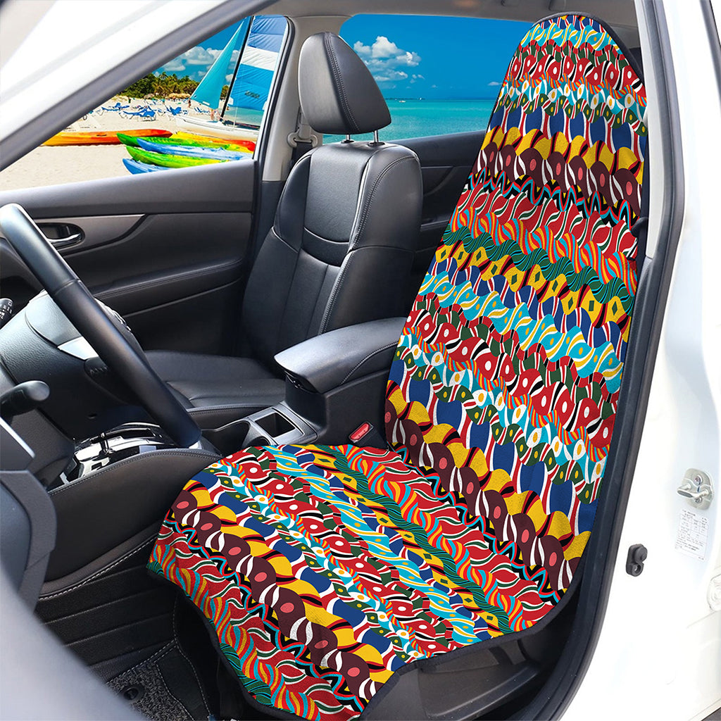 Afro African Ethnic Pattern Print Waterproof Car Seat Cover