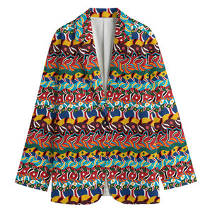 Afro African Ethnic Pattern Print Women's Blazer