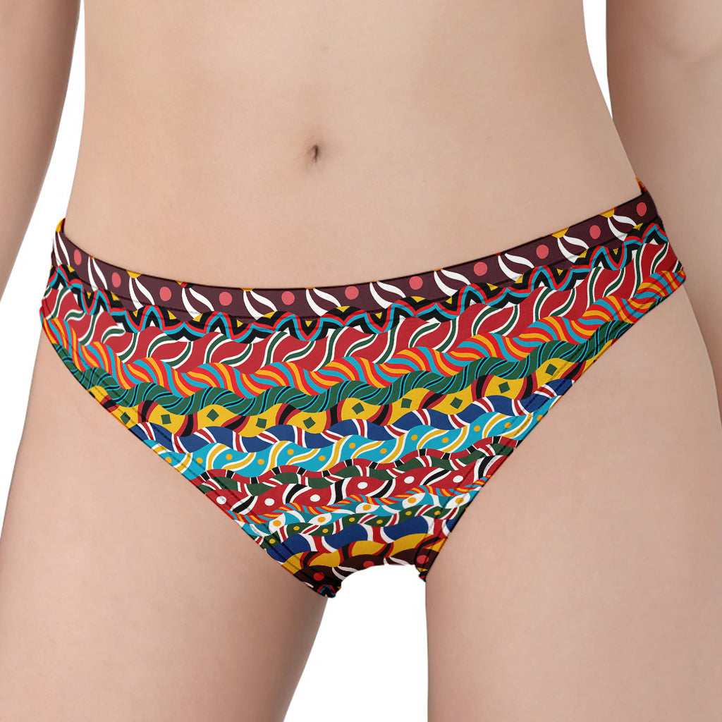 Afro African Ethnic Pattern Print Women's Panties