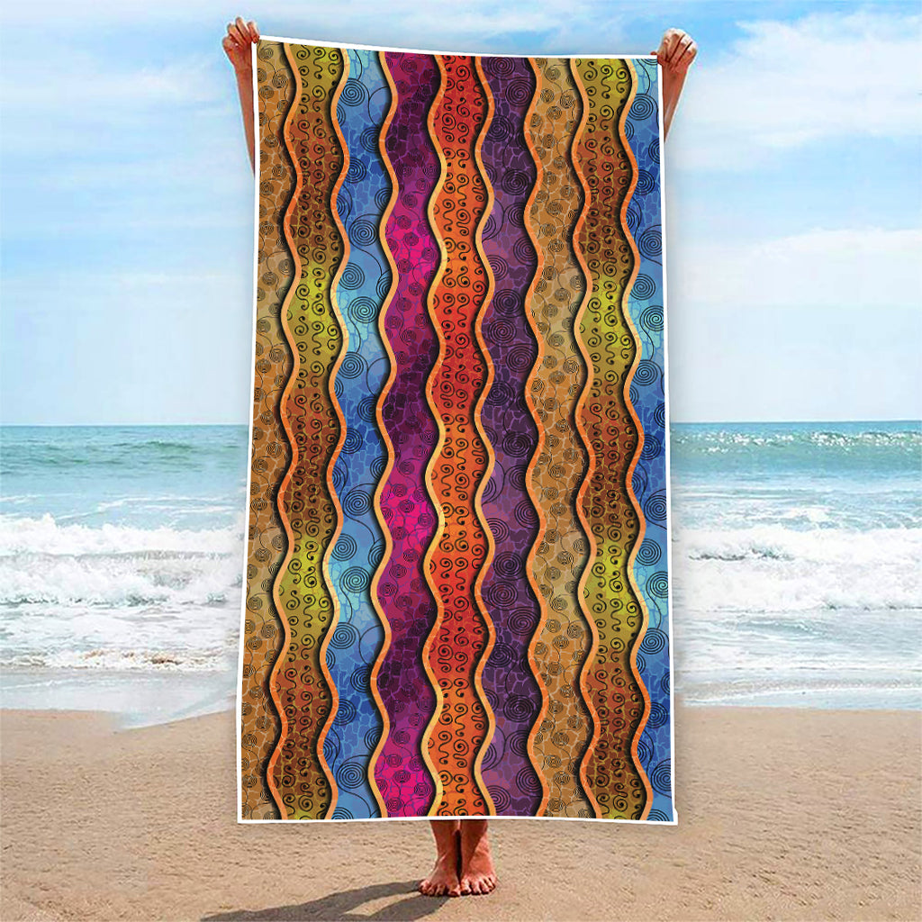 Afro Ethnic Inspired Print Beach Towel