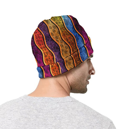 Afro Ethnic Inspired Print Beanie