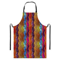 Afro Ethnic Inspired Print Bib Apron With Pocket