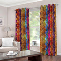Afro Ethnic Inspired Print Dimout Grommet Curtains