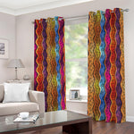 Afro Ethnic Inspired Print Blackout Grommet Curtains