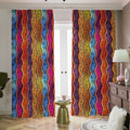 Afro Ethnic Inspired Print Dimout Pencil Pleat Curtains
