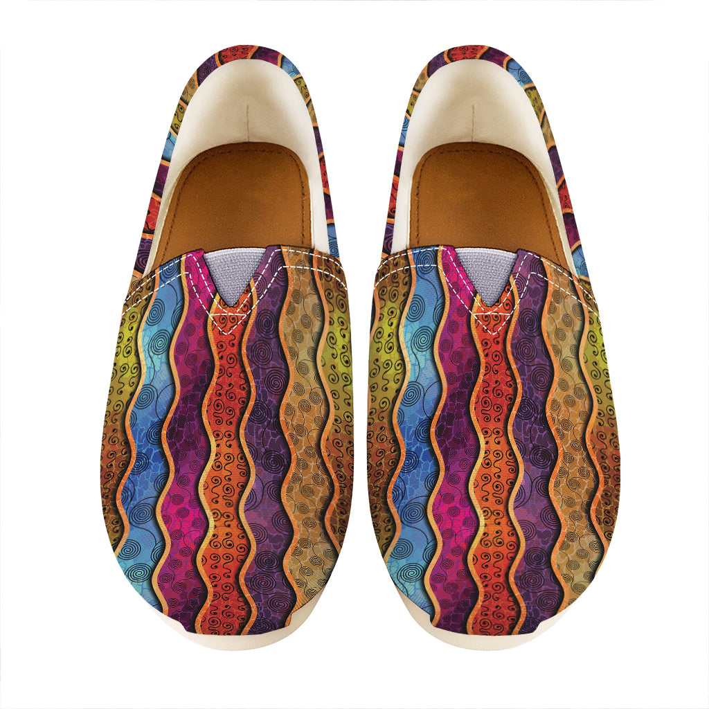 Afro Ethnic Inspired Print Casual Shoes