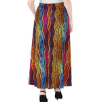 Afro Ethnic Inspired Print Chiffon Maxi Skirt