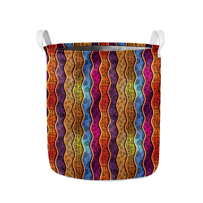 Afro Ethnic Inspired Print Collapsible Laundry Basket