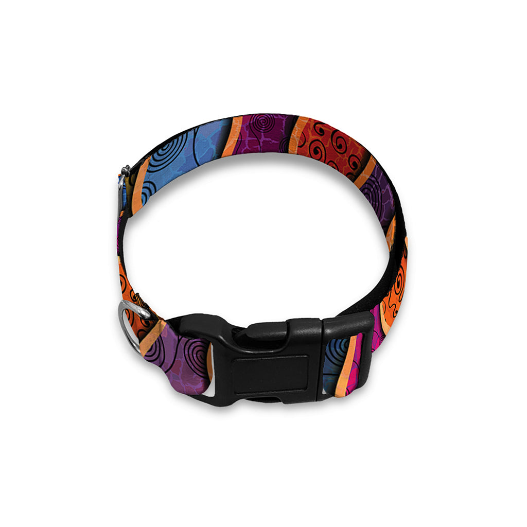 Afro Ethnic Inspired Print Dog Collar
