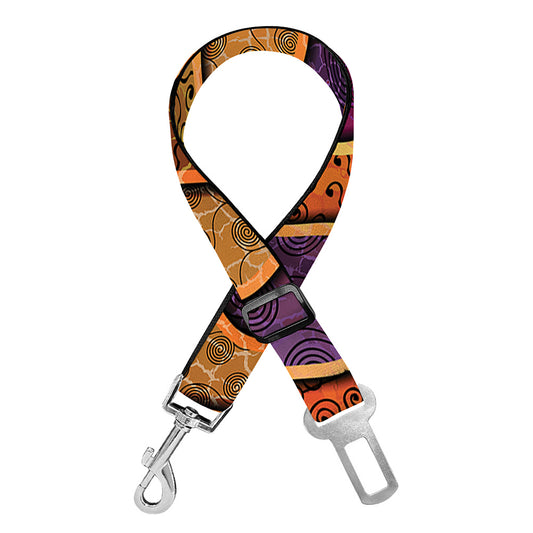 Afro Ethnic Inspired Print Dog Seat Belt