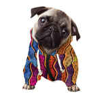 Afro Ethnic Inspired Print Dog Zip Up Hoodie