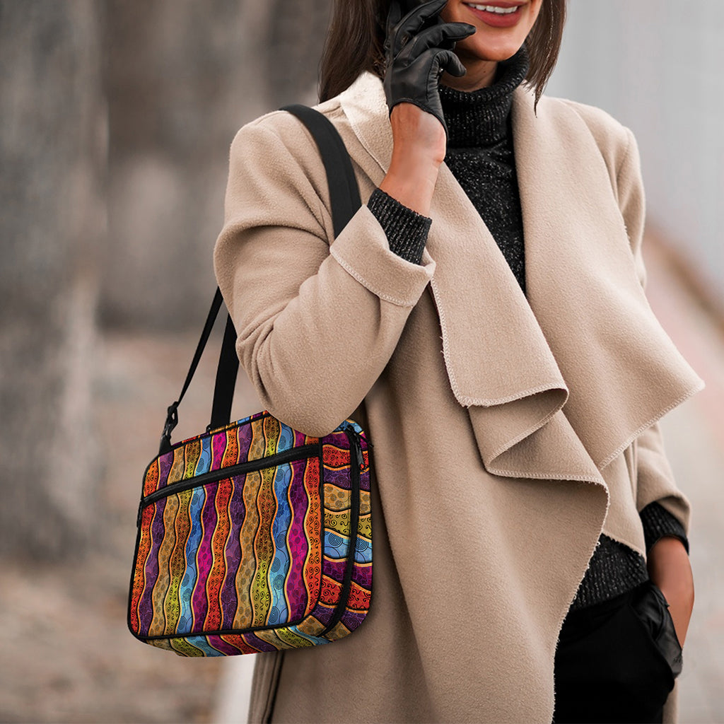 Afro Ethnic Inspired Print Double Strap Bible Bag