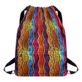 Afro Ethnic Inspired Print Drawstring Backpack