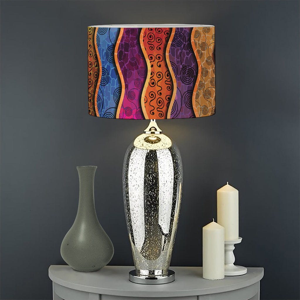 Afro Ethnic Inspired Print Drum Lamp Shade