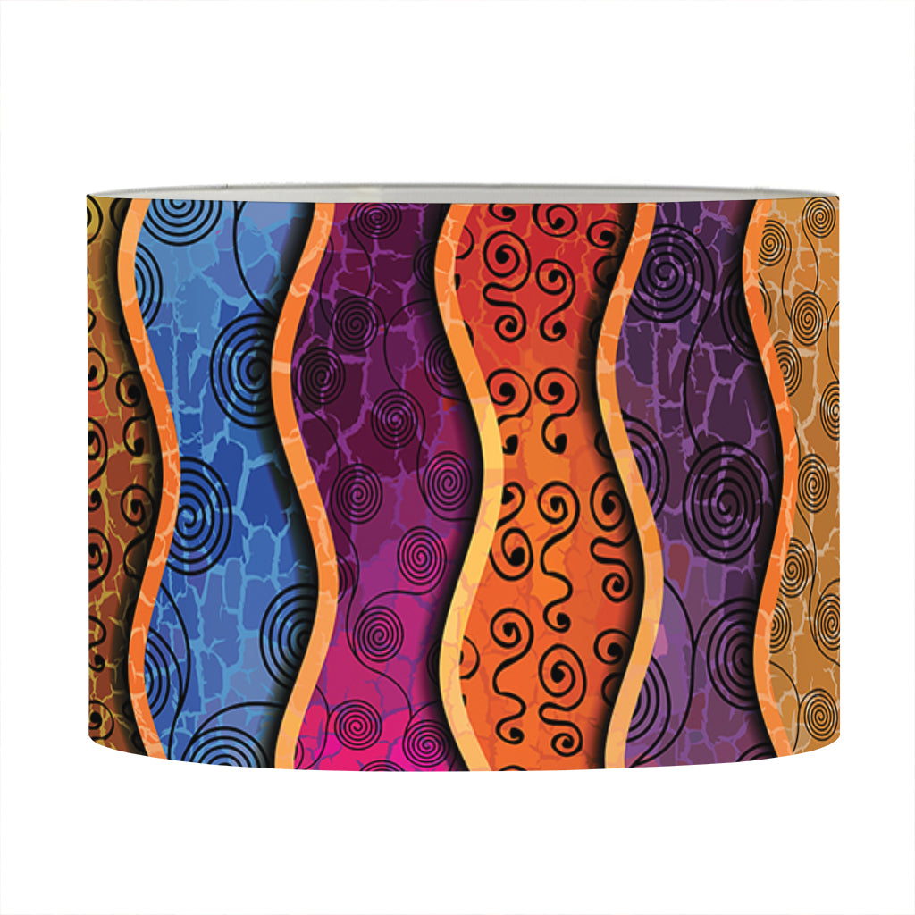 Afro Ethnic Inspired Print Drum Lamp Shade