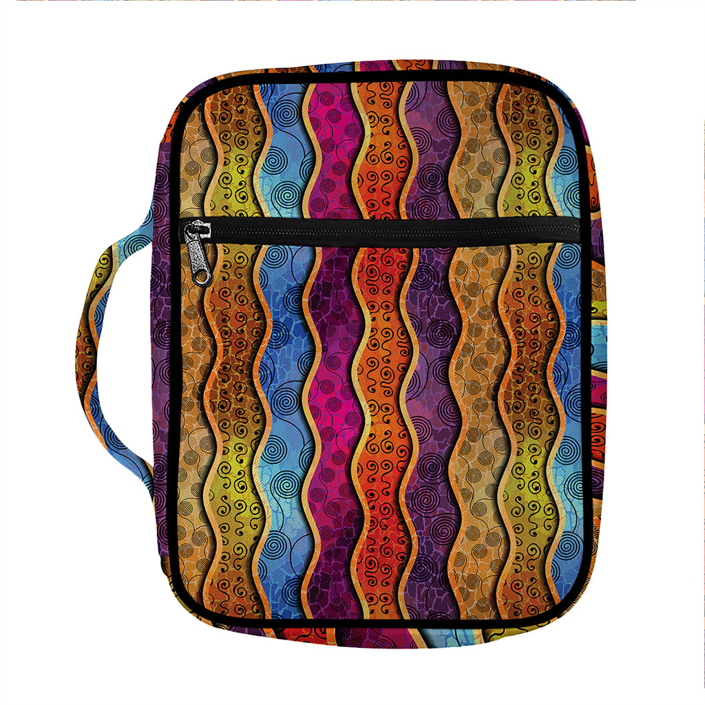 Afro Ethnic Inspired Print Front Pocket Bible Bag