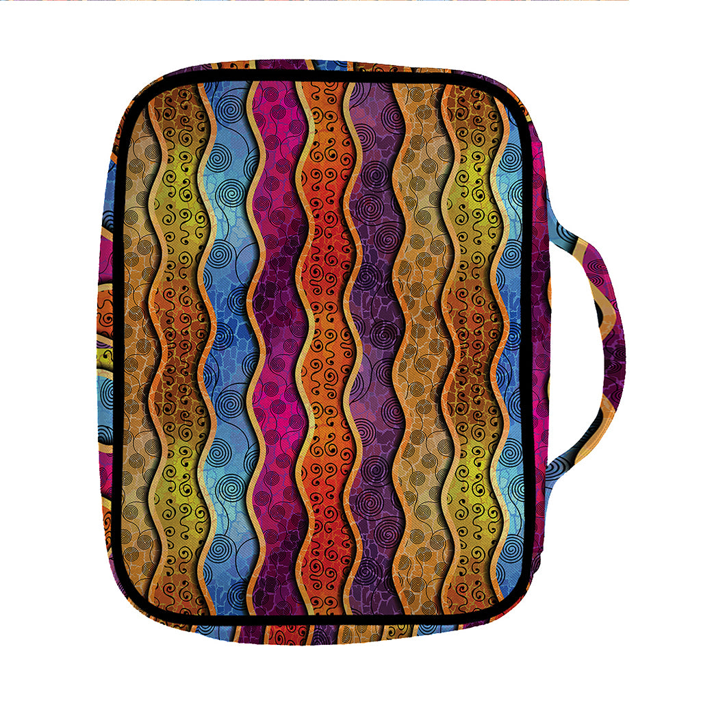 Afro Ethnic Inspired Print Front Pocket Bible Bag
