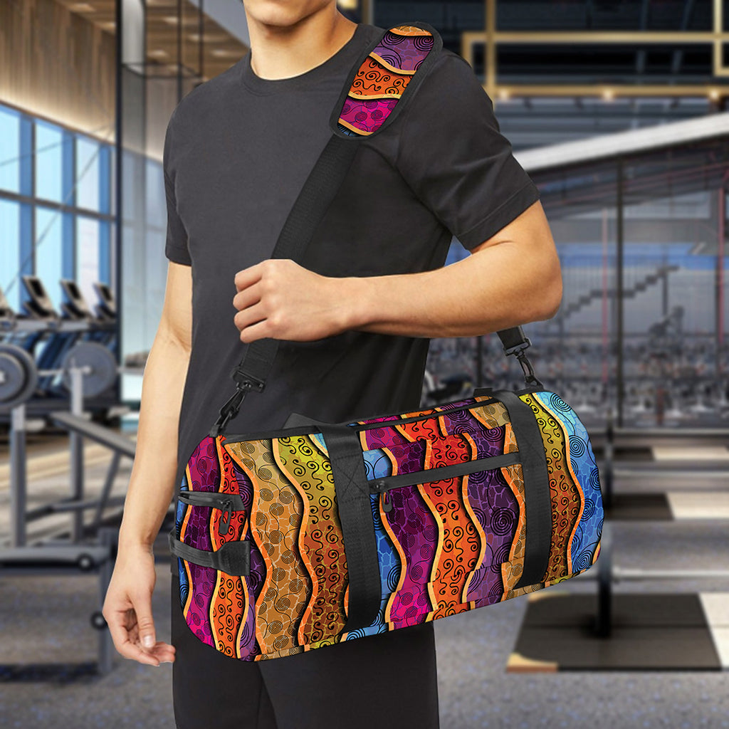 Afro Ethnic Inspired Print Gym Bag