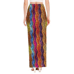 Afro Ethnic Inspired Print High Slit Maxi Skirt