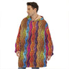 Afro Ethnic Inspired Print Hoodie Blanket