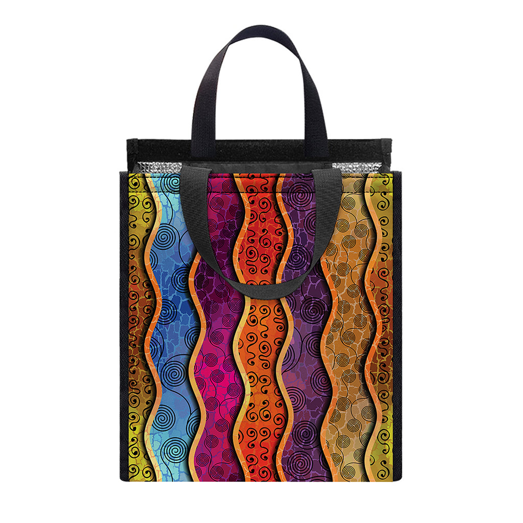 Afro Ethnic Inspired Print Insulated Lunch Tote