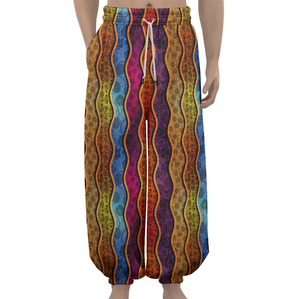 Afro Ethnic Inspired Print Lantern Pants