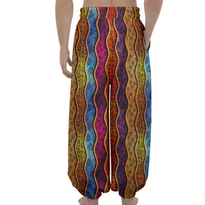 Afro Ethnic Inspired Print Lantern Pants