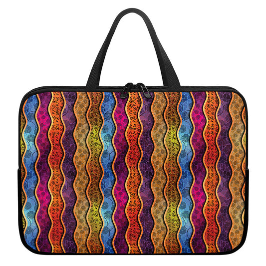 Afro Ethnic Inspired Print Laptop Sleeve With Handle