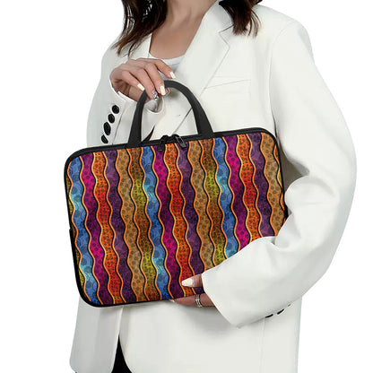 Afro Ethnic Inspired Print Laptop Sleeve With Handle