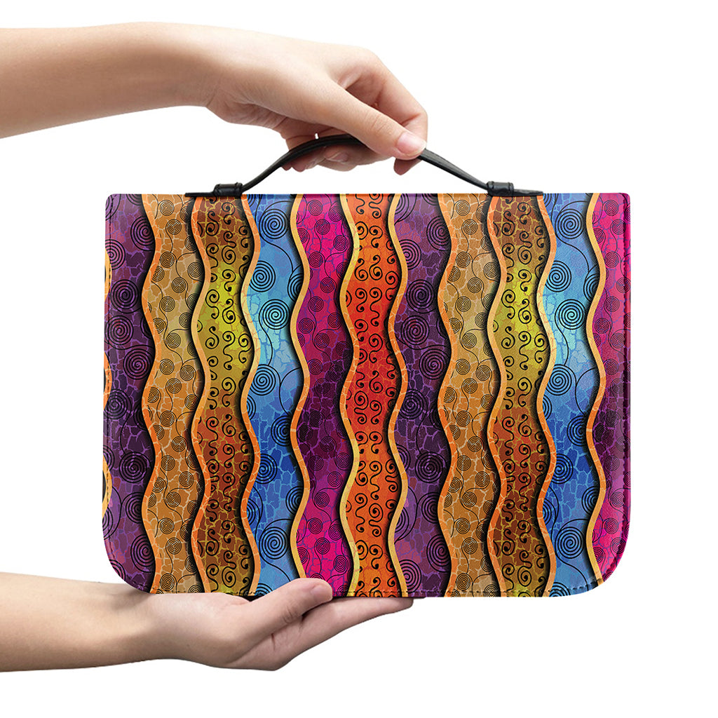Afro Ethnic Inspired Print Leather Bible Cover