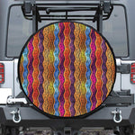 Afro Ethnic Inspired Print Leather Spare Tire Cover